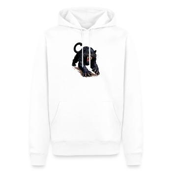 Schwarzer Panther Angriff - Sweat à capuche Premium bio Homme - blanc - Devant - Nico (187cm)