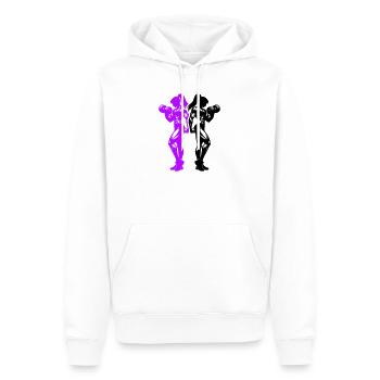 Équipe de fitness féminine bodybuilder - Sweat à capuche Premium bio Homme - blanc - Devant - Nico (187cm)