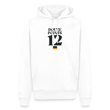 Dutzend Punkte 12 Deutschland Eurovision - Männer Premium Bio Hoodie - Weiß - Vorne - Nico (187cm)