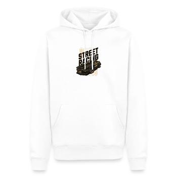 Street Racing Car Print - Men’s Premium Organic Hoodie - white - Front - Nico (187cm)
