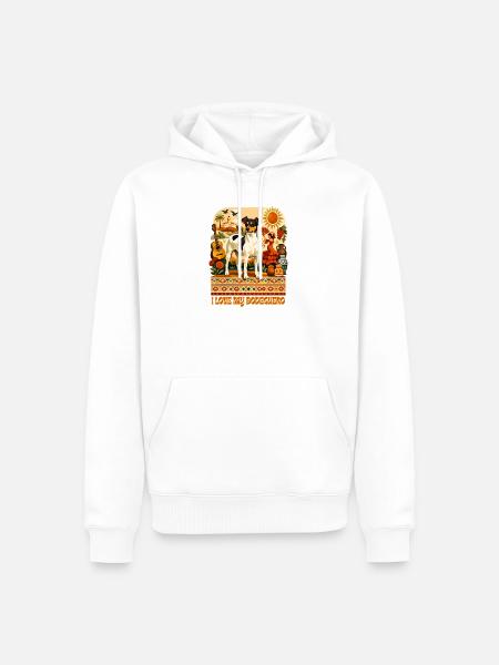 Andalucia Folk Style  - Männer Premium Bio Hoodie - Weiß