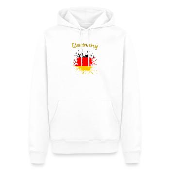 Germany Deutschland - Männer Premium Bio Hoodie - Weiß - Vorne - Nico (187cm)
