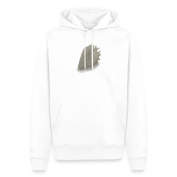 Fraise vintage esquissée - Sweat à capuche Premium bio Homme - blanc - Devant - Nico (187cm)