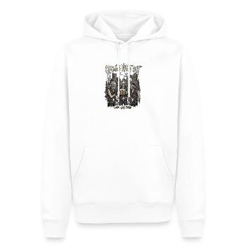 Zombie Rocker d’Halloween - Sweat à capuche Premium bio Homme - blanc - Devant - Nico (187cm)