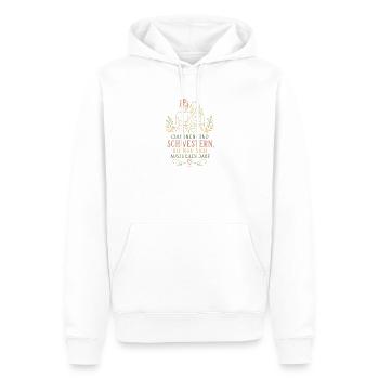 Cousinen sind Schwestern Design - Männer Premium Bio Hoodie - Weiß - Vorne - Nico (187cm)