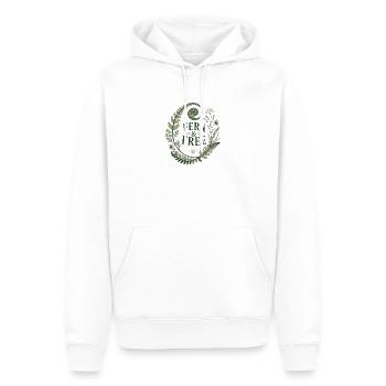 Fern & Free – Vintage Farn Design - Men’s Premium Organic Hoodie - white - Front - Nico (187cm)