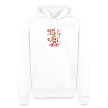 Rise and Shine Good Morning Cute Sun With Coffee - Men’s Premium Organic Hoodie - white - Front - Nico (187cm)