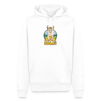 Dalai Lama - Männer Premium Bio Hoodie - Weiß - Vorne - Nico (187cm)