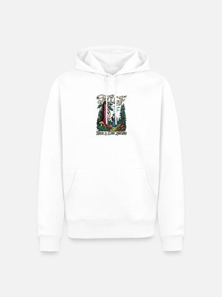 Waldmagie - Männer Premium Bio Hoodie - Weiß