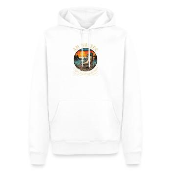 Fisch beim Angeln - Männer Premium Bio Hoodie - Weiß - Vorne - Nico (187cm)