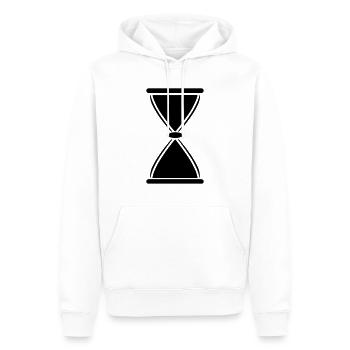 Stundenglas - Männer Premium Bio Hoodie - Weiß - Vorne - Nico (187cm)