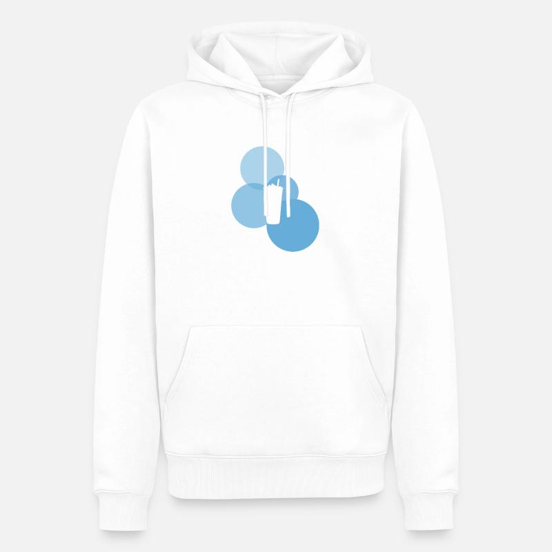 Bubble Bubble Tea Bubbletee - Sweat à capuche Premium bio Homme - blanc