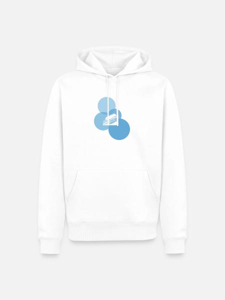 Riesenrad Rummel Achterbahn - Männer Premium Bio Hoodie - Weiß