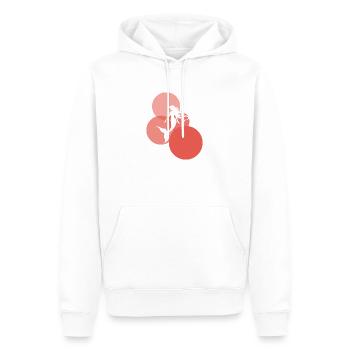 Flosse Fabelwesen - Männer Premium Bio Hoodie - Weiß - Vorne - Nico (187cm)