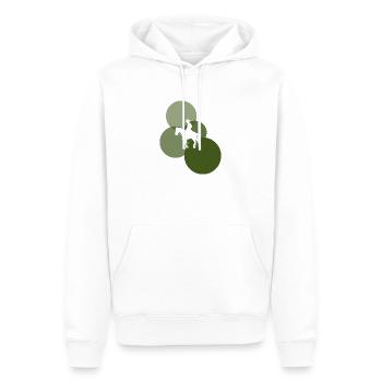 Western Sheriff Rodeo - Männer Premium Bio Hoodie - Weiß - Vorne - Nico (187cm)