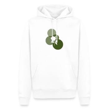 Bouquet d’arrosoir fleuri - Sweat à capuche Premium bio Homme - blanc - Devant - Nico (187cm)