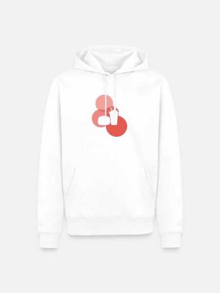 Imbisswagen Imbiss Burger - Männer Premium Bio Hoodie - Weiß