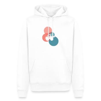 Ferme fermière - Sweat à capuche Premium bio Homme - blanc - Devant - Nico (187cm)