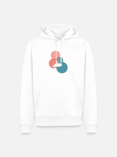 Jetski Motorboot Motorschlitten - Männer Premium Bio Hoodie - Weiß
