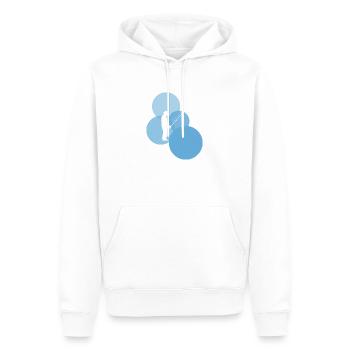 Canne à pêche Fisherman Fishing Hook - Sweat à capuche Premium bio Homme - blanc - Devant - Nico (187cm)
