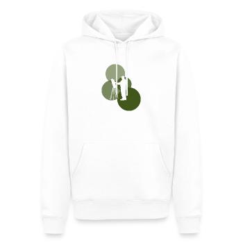 Pinsel Aquarell Pastell - Männer Premium Bio Hoodie - Weiß - Vorne - Nico (187cm)