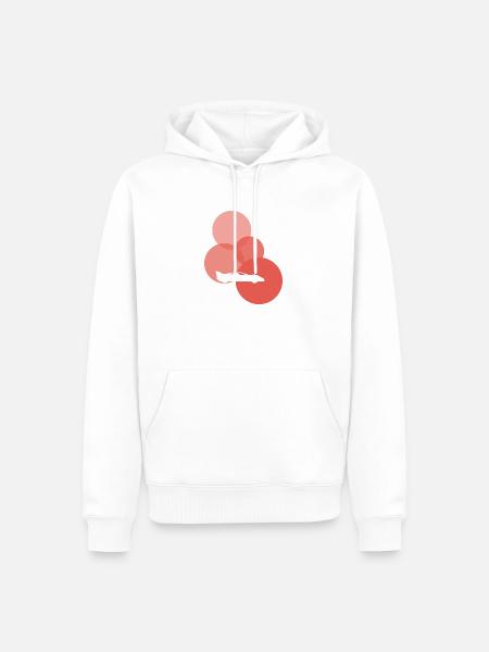 Rennauto Turbo - Männer Premium Bio Hoodie - Weiß