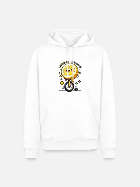 Lemon Aid - Men’s Premium Organic Hoodie - white