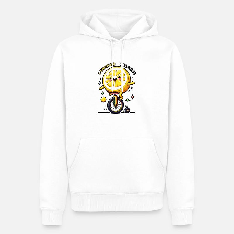 Lemon Aid - Männer Premium Bio Hoodie - Weiß