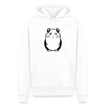 Hamster - Männer Premium Bio Hoodie - Weiß - Vorne - Nico (187cm)