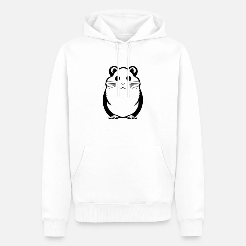 hamster - Sweat à capuche Premium bio Homme - blanc