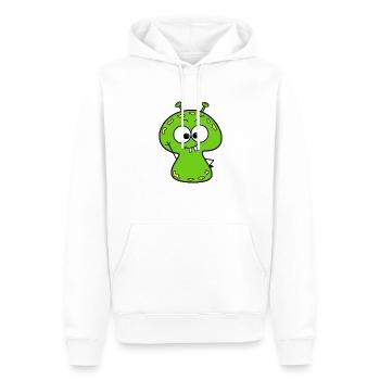 Monster - Männer Premium Bio Hoodie - Weiß - Vorne - Nico (187cm)