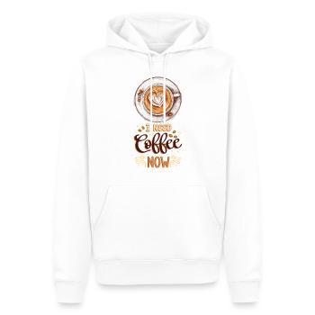 Café Amateur de Café Tasse à café Barista Vintage - Sweat à capuche Premium bio Homme - blanc - Devant - Nico (187cm)