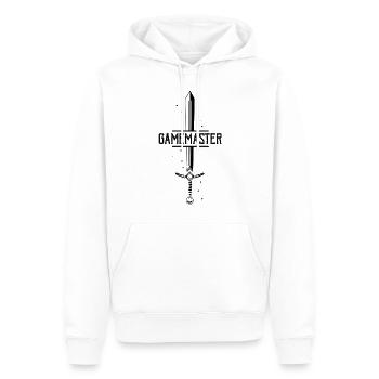 Larping Quote for Roleplaying and Larper - Men’s Premium Organic Hoodie - white - Front - Nico (187cm)