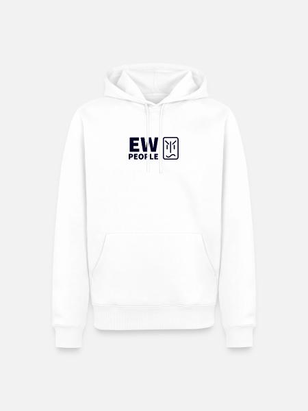 Ew Leute hipster - Männer Premium Bio Hoodie - Weiß