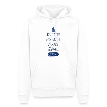 Spruch für Segler, Sailing, Boat - Männer Premium Bio Hoodie - Weiß - Vorne - Nico (187cm)