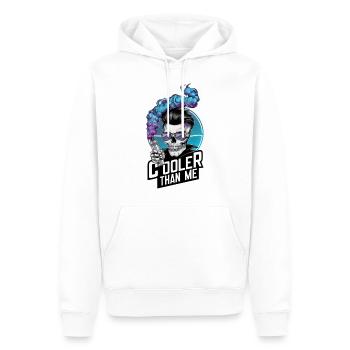 Cooler Than Me Vape Skull - Men’s Premium Organic Hoodie - white - Front - Nico (187cm)