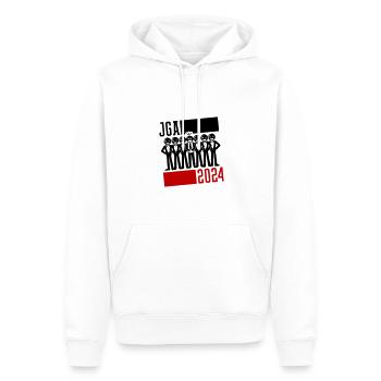 Junggesellenabschied Jga 2024 - Männer Premium Bio Hoodie - Weiß - Vorne - Nico (187cm)