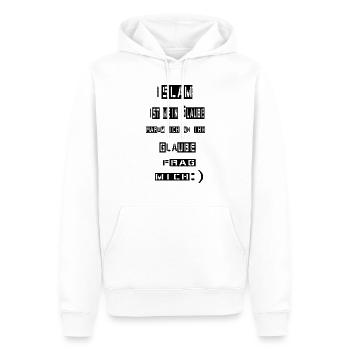 Islam ist mein Glaube - Männer Premium Bio Hoodie - Weiß - Vorne - Nico (187cm)