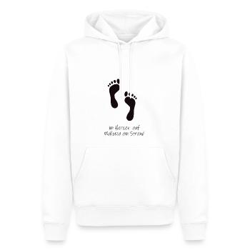 Im Herzen auf Mallorca - Männer Premium Bio Hoodie - Weiß - Vorne - Nico (187cm)