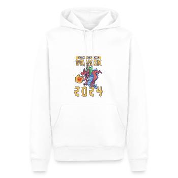 Chinesisches Neujahr Drache China Asian I Geschenk - Männer Premium Bio Hoodie - Weiß - Vorne - Nico (187cm)