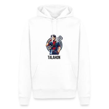 Talahon Lifestyle - Männer Premium Bio Hoodie - Weiß - Vorne - Nico (187cm)
