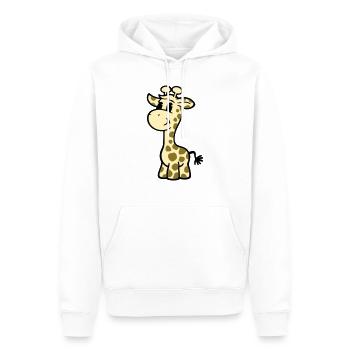 Giraffe - Men’s Premium Organic Hoodie - white - Front - Nico (187cm)