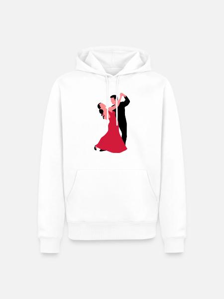 tanzpaar_f_3c - Men’s Premium Organic Hoodie - white