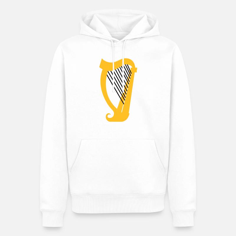 Eine Harfe Musikinstrument - Männer Premium Bio Hoodie - Weiß