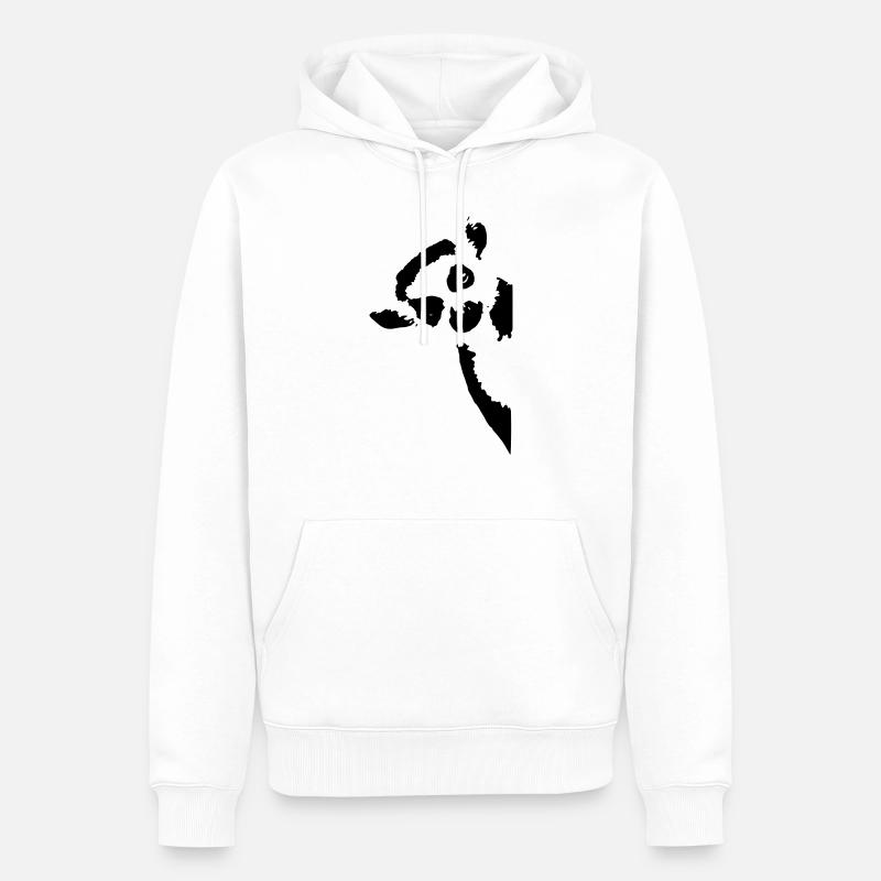 lemur - Männer Premium Bio Hoodie - Weiß
