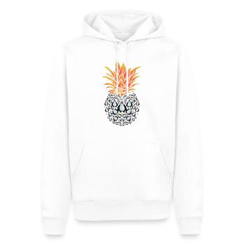 Tier Geschenk Ananas Pinguin - Männer Premium Bio Hoodie - Weiß - Vorne - Nico (187cm)