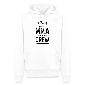 Mma Crew - Männer Premium Bio Hoodie - Weiß - Vorne - Nico (187cm)