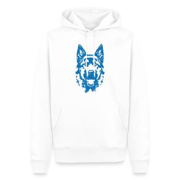 German Shepherd Dog Trainer Dog School Animal Shelter Dog - Men’s Premium Organic Hoodie - white - Front - Nico (187cm)