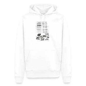 Tuning Club peinlicher wirds nicht - Männer Premium Bio Hoodie - Weiß - Vorne - Nico (187cm)
