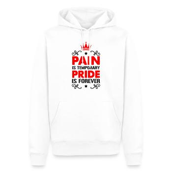 pain pride - Männer Premium Bio Hoodie - Weiß - Vorne - Nico (187cm)